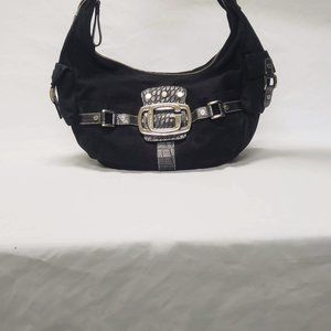 Guess Shoulder Bag Atomic Black Pleather Baguette